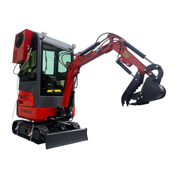 2024 Latest AGT Kubota Engine 1-ton Mini & Small Excavator, With Air Conditioning, Side Swing and Enclosed Cab For Sale | AGT-KH18-CC.