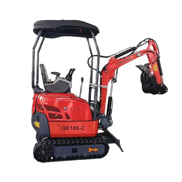 1.4 Ton, Kubota Engine Mini Excavator w/ Swing Boom, & Hydraulic Thumb | AGT-QK18K-C